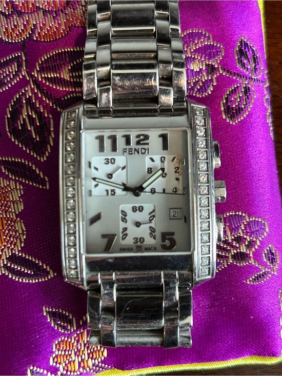 Fendi Jewelry - Fendi Orologi 7500G watch with diamond accents.